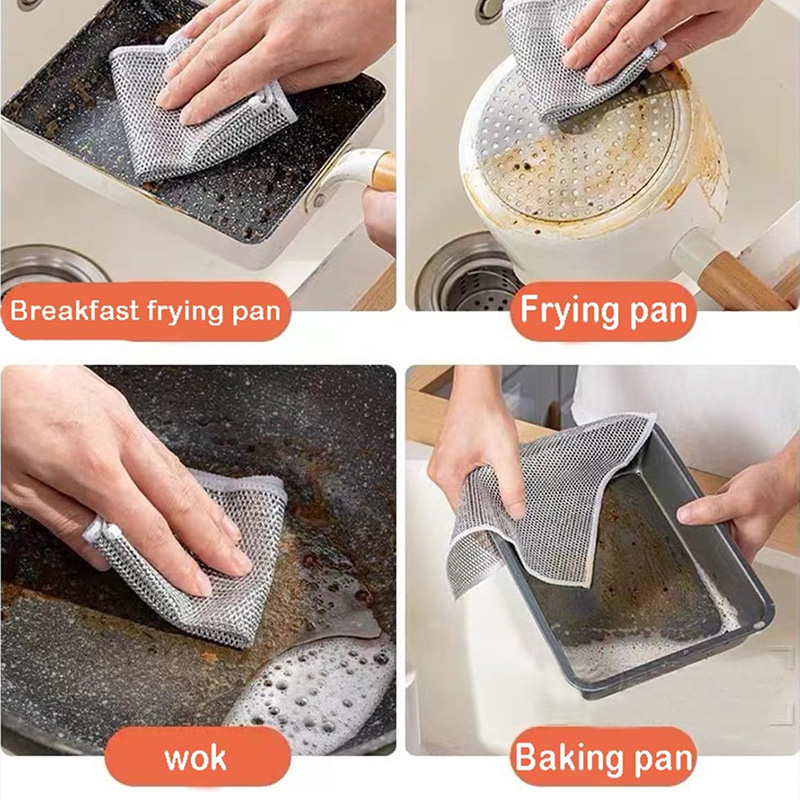 اسکاچ و دستمال توری بسته 3 عددی