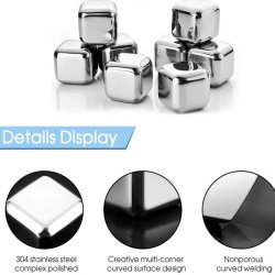 یخ مکعبی تمام استیل بسته 4 عددی