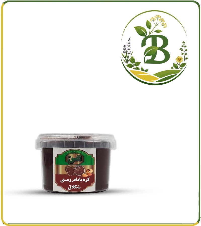 کره بادام زمینی شکلاتی ارگانیک نفس (500 گرمی)